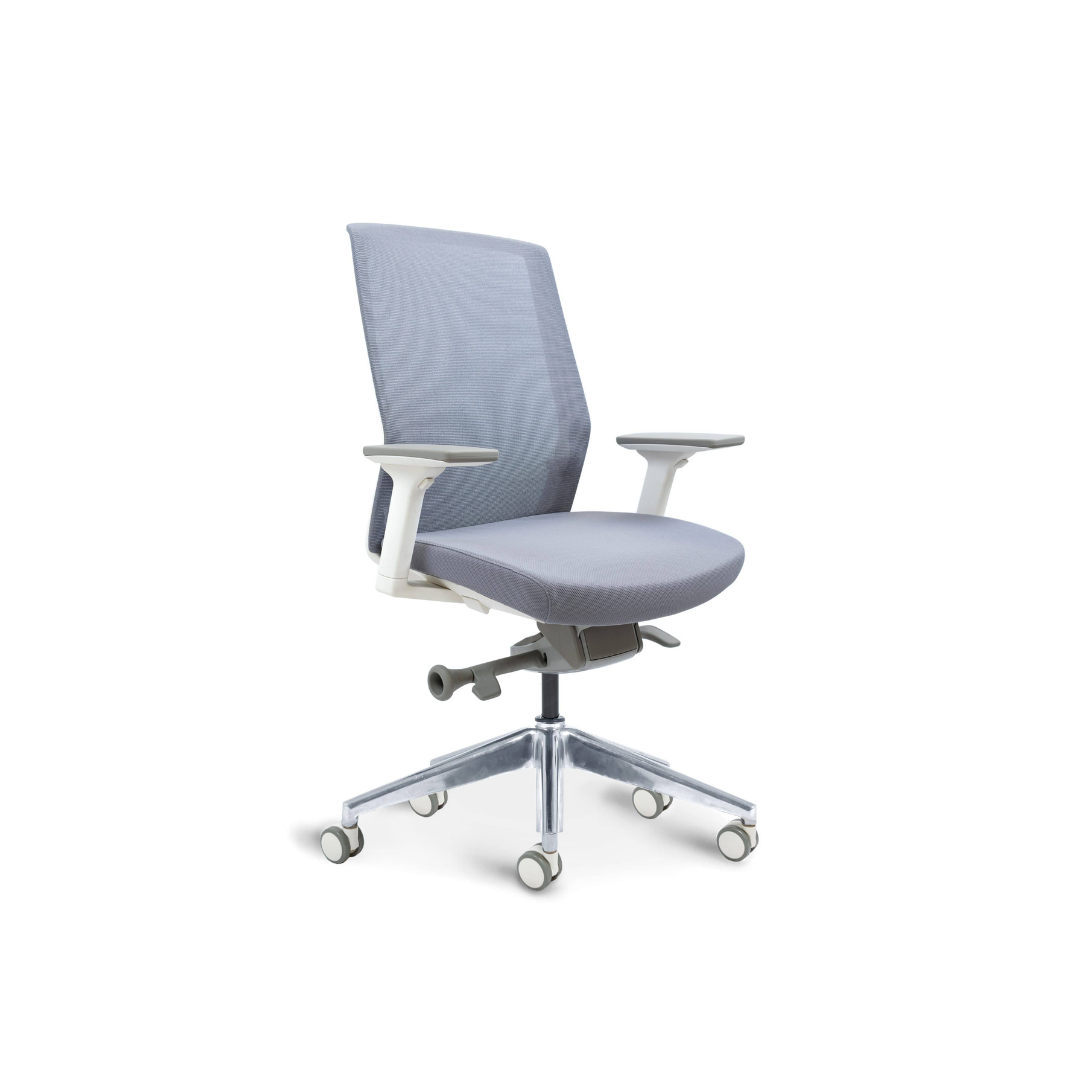 White/Grey with Polished Base