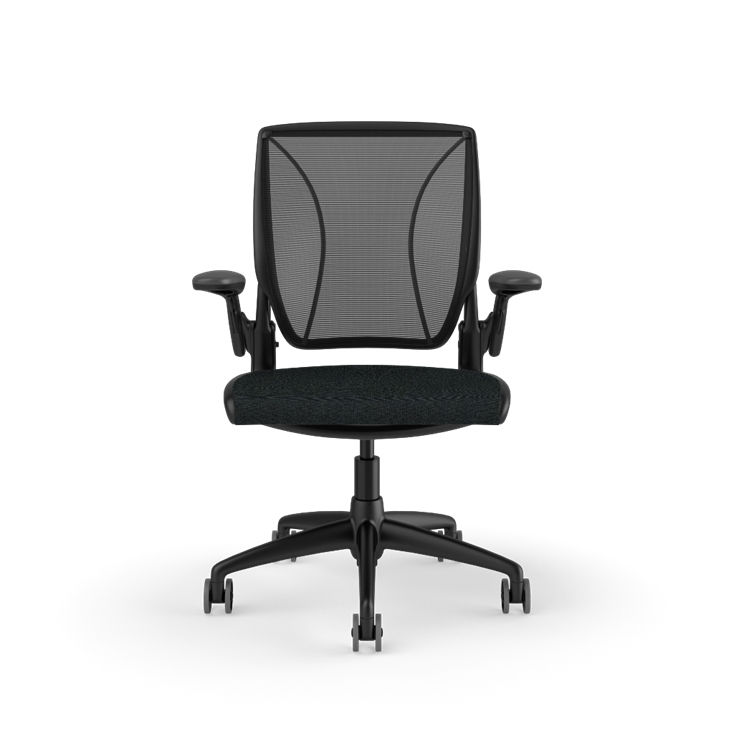 Fabric Seat / Mesh Back (Black Frame)