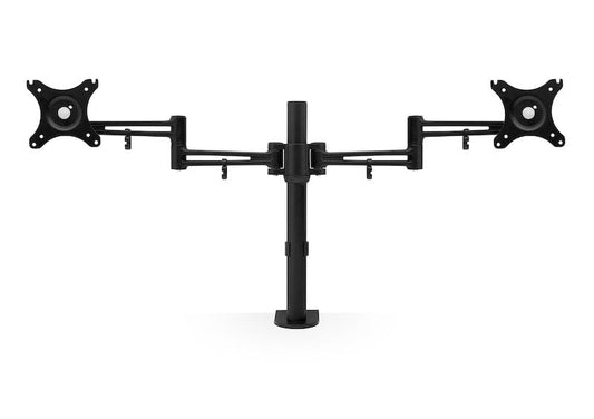 Sourcetec Zed Double Monitor Arm Accessories Sourcetec Black  